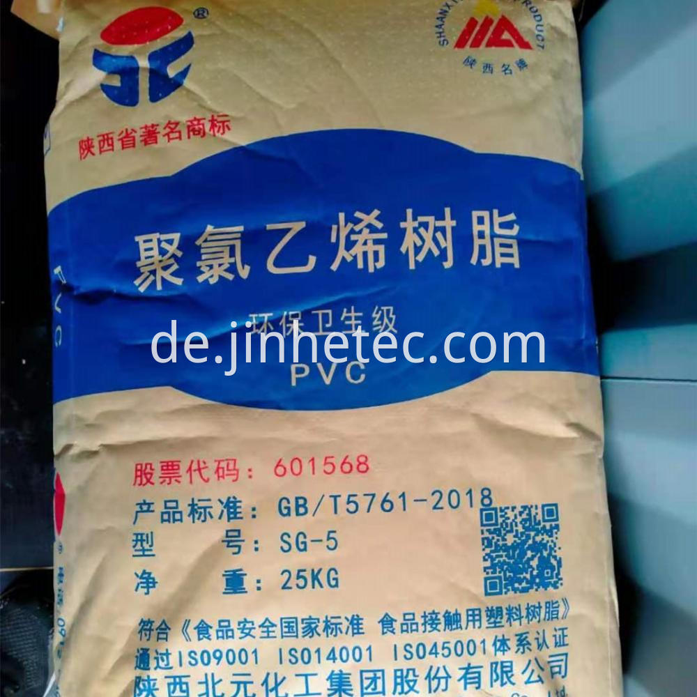 Beiyuan Brand PVC Resin Sg3 Sg5 Sg8 